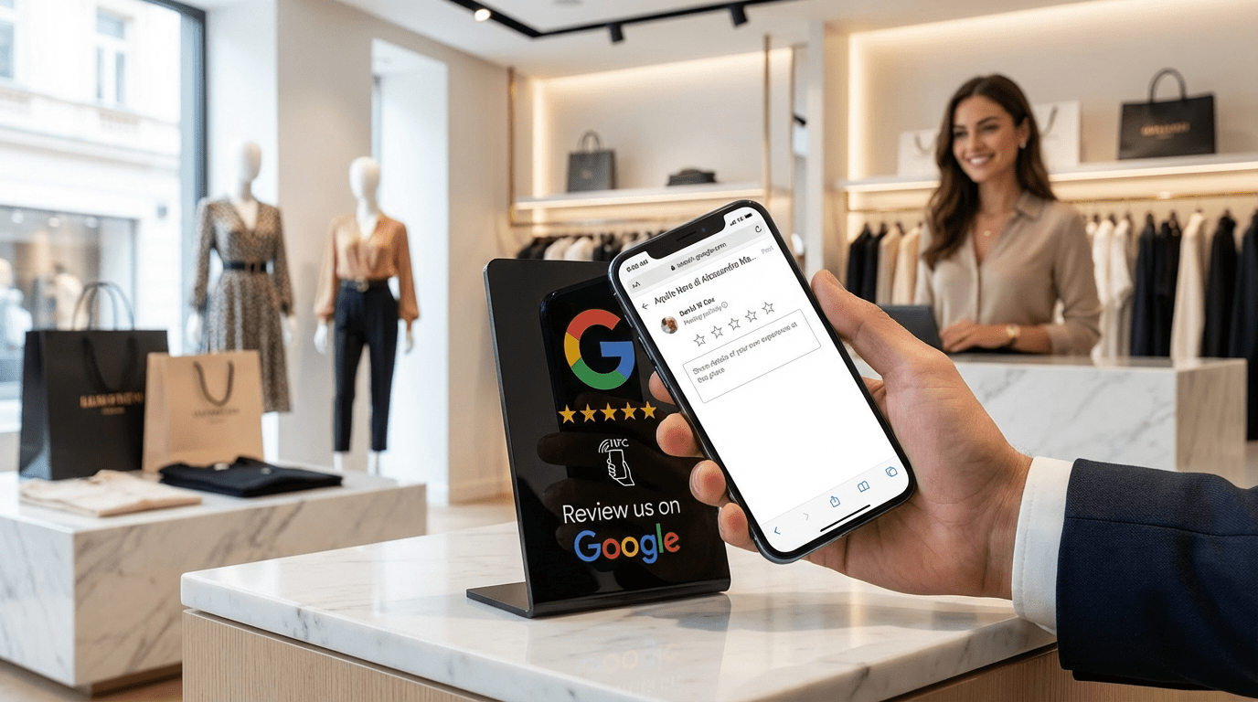 Tap for Growth stand in retail store